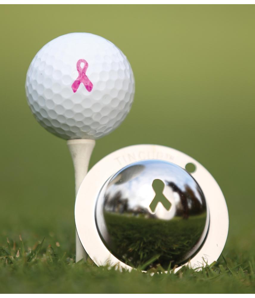 Tin Cup Ball Marker - Breast Cancer Awareness | GolfOnline