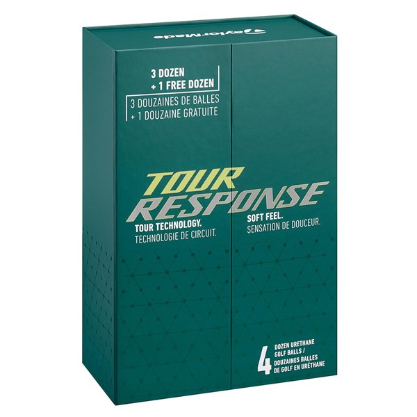 TaylorMade Tour Response White Golf Balls (48 Balls) - 4 For 3 Gift Pack