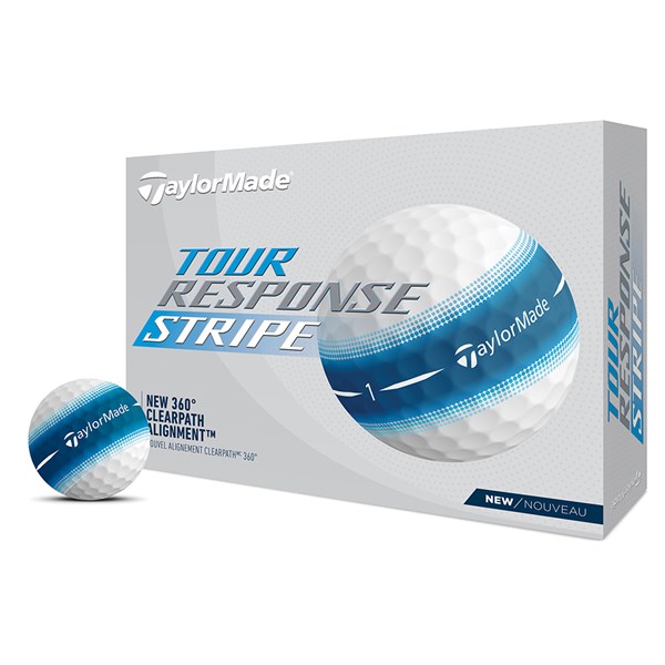 TaylorMade Tour Response Stripe Blue Golf Balls (12 Balls)