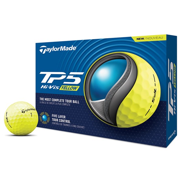 TaylorMade TP5 Yellow Golf Balls (12 Balls) 2024