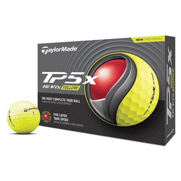 TaylorMade TP5x Yellow Golf Balls (12 Balls) 2024