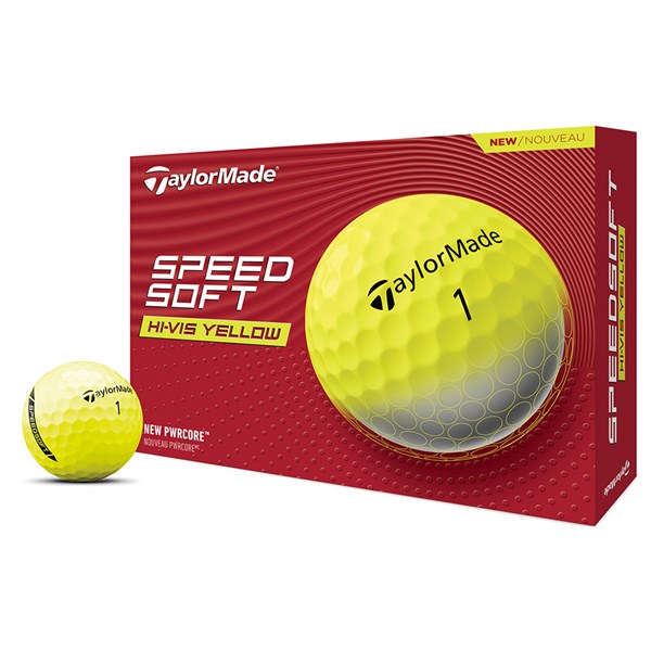 TaylorMade SpeedSoft Yellow Golf Balls (12 Balls)