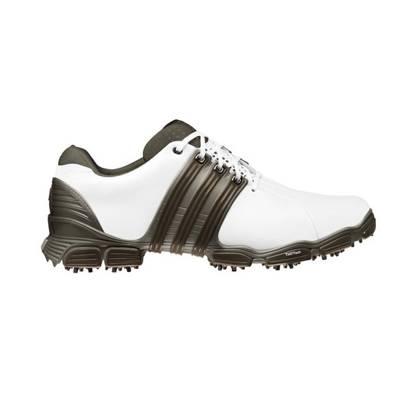 adidas Tour 360 4.0 Golf Shoes (White/Titan/Scout Metallic)