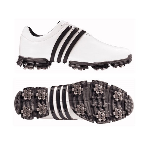 adidas Tour 360 Limited Golf Shoes (White/White/Black) Wide Fit