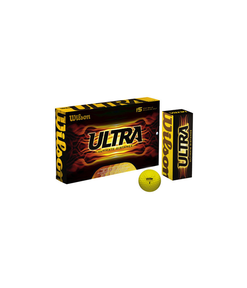Wilson Ultra Ultimate Distance Yellow balls 15 Pack