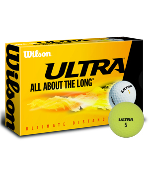 Wilson Ultra Ultimate Distance Yellow Golf Balls (15 Balls)