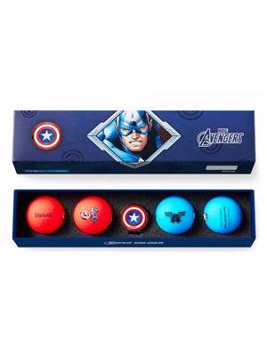 Volvik Marvel Captain America Golf Ball & Marker Gift Set (4 Ball Pack)