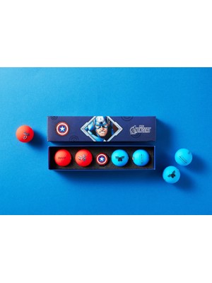 Volvik Marvel Captain America Golf Ball & Marker Gift Set (4 Ball Pack)