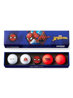 Volvik Marvel Spiderman Golf Ball & Marker Gift Set (4 Ball Pack)