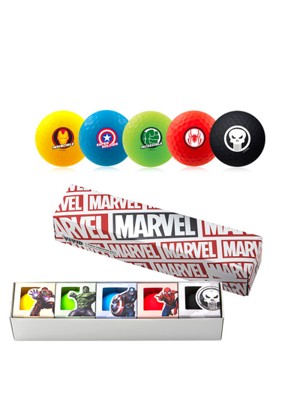 Volvik VIVID Marvel Golf Ball Gift Set (5 Balls)