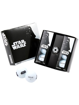 Volvik Vivid Soft Star Wars Darth Vader Golf Ball & Marker Gift Set (6 Balls)