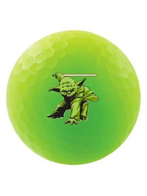 Volvik Vivid Soft Star Wars Yoda Golf Ball & Marker Gift Pack (4 Balls)