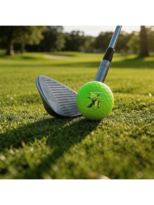 Volvik Vivid Soft Star Wars Yoda Golf Ball & Marker Gift Pack (4 Balls)