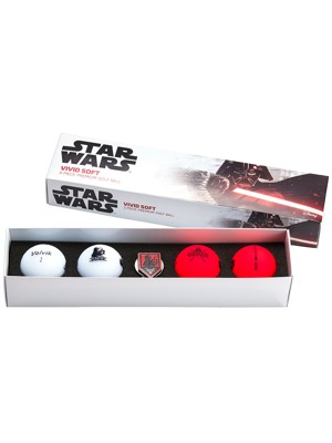 Volvik Vivid Soft Star Wars Darth Vader Long & Marker Gift Ball (4 Balls)