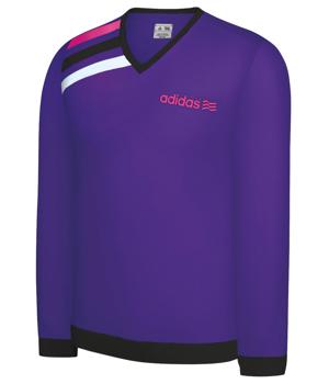 Adidas Mens FP 3 Striped V-Neck Sweater 2012