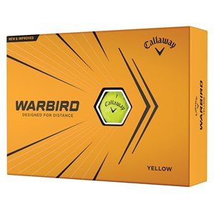 Logo Overrun - Callaway Warbird Yellow Golf Balls 2021