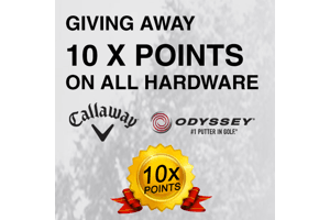 Bonus Points on all Callaway and Odyssey Golf Clubs