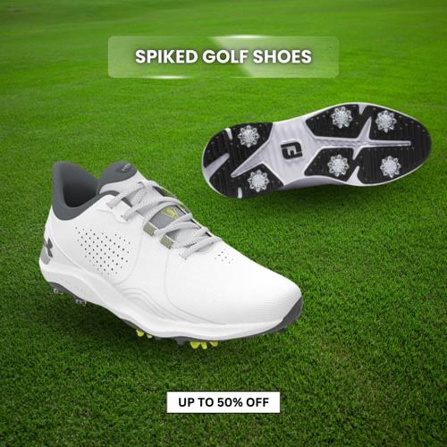 spiked golf shoes
