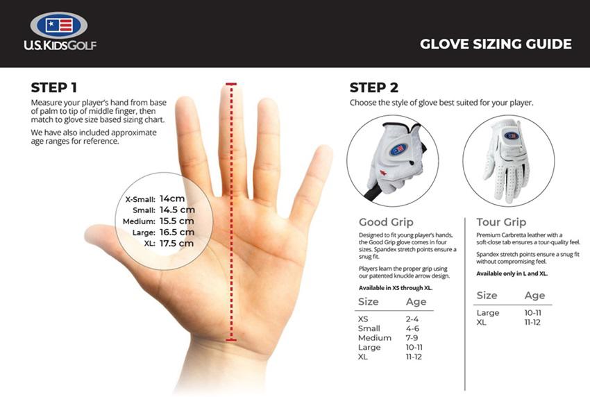 UK Kids Glove Size Guide