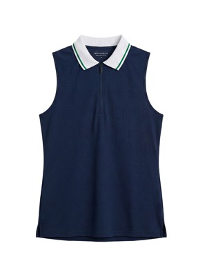 Rohnisch Ladies Rib Sleeveless Polo Shirt