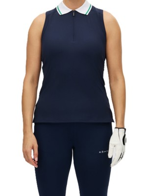 Rohnisch Ladies Rib Sleeveless Polo Shirt