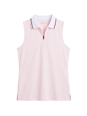Rohnisch Ladies Rib Sleeveless Polo Shirt
