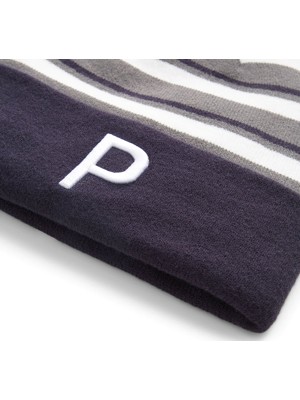 Puma Mens WRMLBL Stripe Pom Beanie