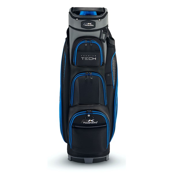 02 2024 powakaddy premium tech cart bag black blue