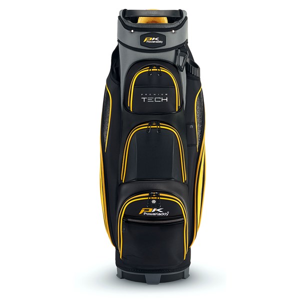 02 2024 powakaddy premium tech cart bag black yellow
