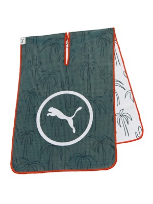 Puma Microfibre Cactus Palm Print Golf Towel
