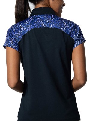 Daily Sports Ladies Andria Cap Sleeve Half Neck Zipped Polo Shirt