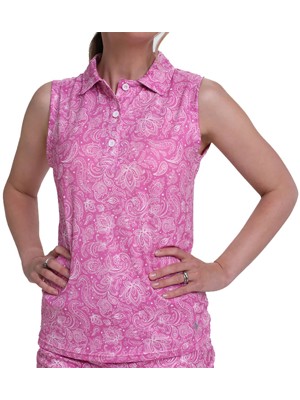 Pure Golf Ladies Rise Sleeveless Polo Shirt