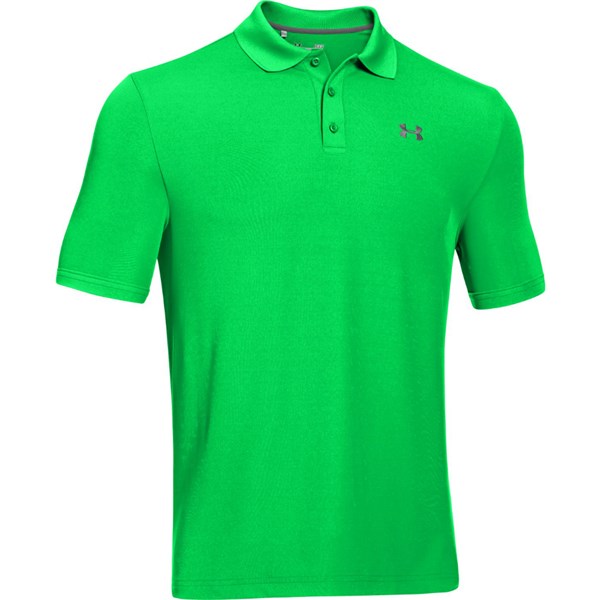 lime green under armour polo