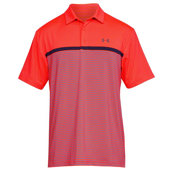 under armour men's playoff super stripe golf polo