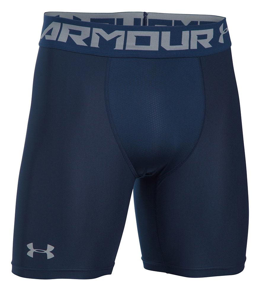 Under Armour Mens HeatGear Armour Mid Compression Shorts