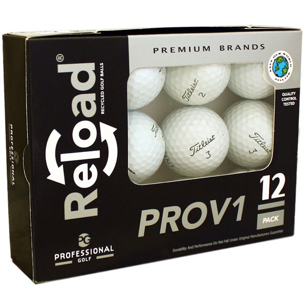Reload Titleist Pro V1 Premium AA Grade Golf Balls (12 Balls)