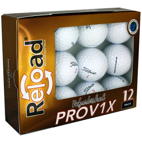 Reload Titleist Pro V1X Premium AA Grade Golf Balls (12 Balls)