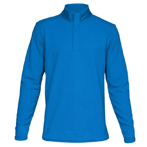 under armour men's sweaterfleece snap mock golf pullover