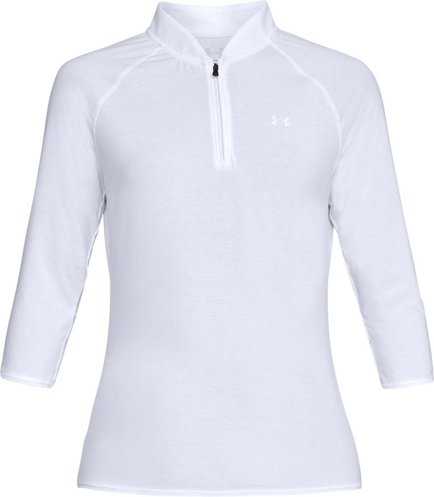 Under Armour Ladies Threadborne Edge Zip Polo Shirt Golfonline