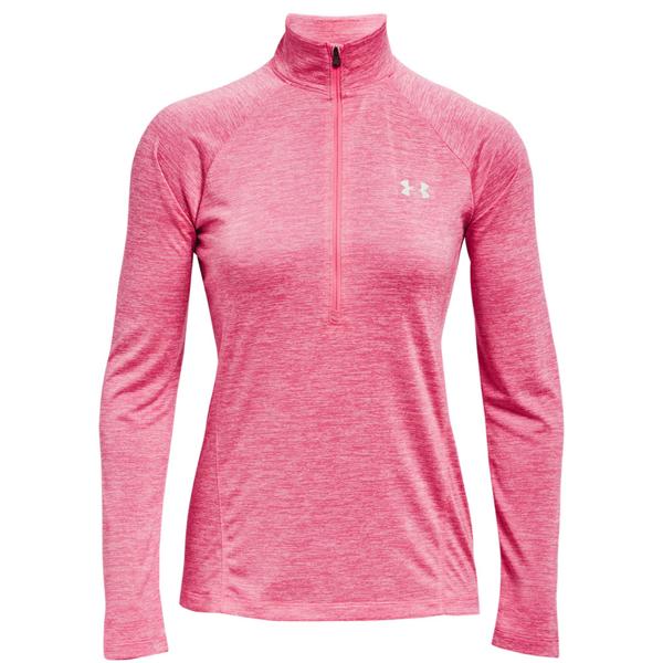 under armour half zip women's pink
