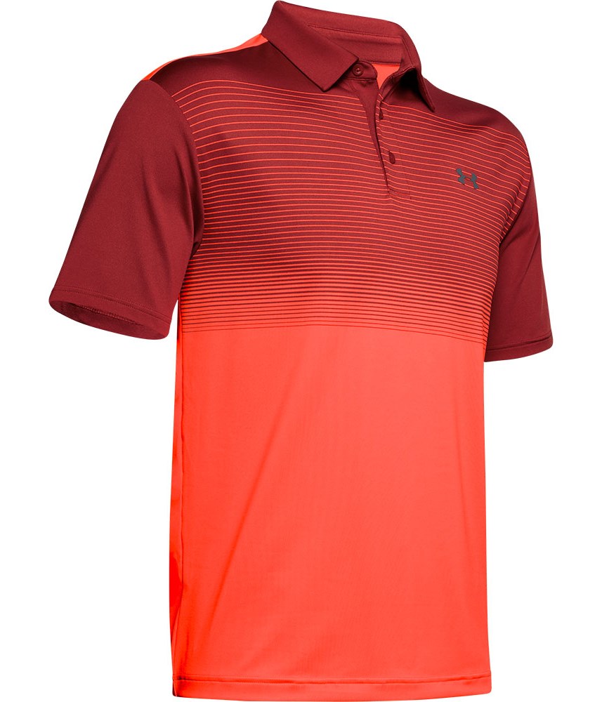 Under Armour Mens Playoff 2.0 Hole Out Stripe Polo Shirt - Golfonline