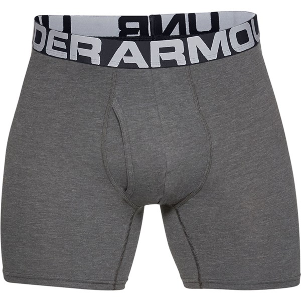 Under Armour Mens Charged Cotton 6 Inch Boxer (3 Pack) - Golfonline