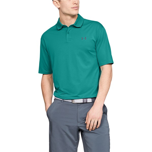 Under armour shop teal polo