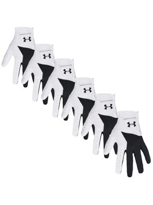 Under Armour Mens Medal Golf Gloves (6 Pack)