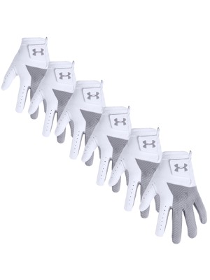 Under Armour Mens Medal Golf Gloves (6 Pack)