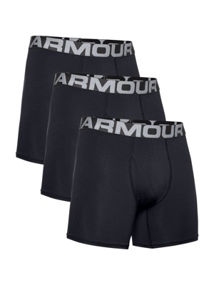 Under Armour Mens Charged Cotton 15 cm Boxerjock Shorts (3 Pack)