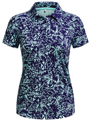 Under Armour Ladies Playoff Printed Short Sleeve Polo Shirt