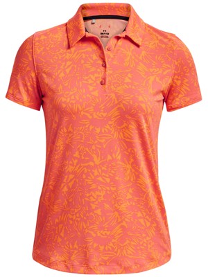 Under Armour Ladies Playoff Printed Short Sleeve Polo Shirt