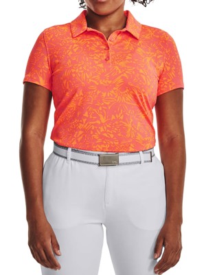 Under Armour Ladies Playoff Printed Short Sleeve Polo Shirt