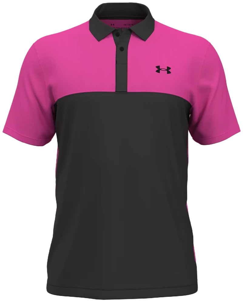 Black under armour best sale polo